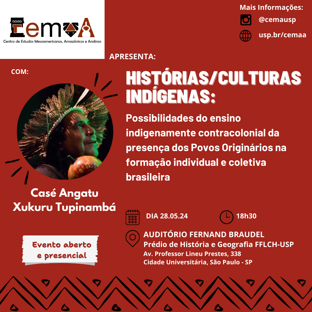 PALESTRA "HISTÓRIAS/CULTURAS INDÍGENAS"